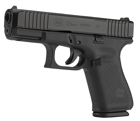 [764503043901] Glock PA235S201MOS G23 Gen5 Compact MOS 40 S&W  4.02" Glock Marksman Barrel 10+1, Black Frame  &  MOS nDLC Slide, Modular Backstrap, Ambidextrous Slide Stop, Safe Action Trigger, Optics Ready
