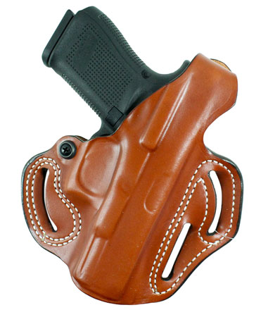 [792695295563] DeSantis Gunhide 001TA21Z0 Thumb Break Scabbard OWB Tan Leather Belt Slide Fits 1911 Fits 5" Barrel Right Hand