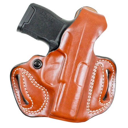 [792695347996] DeSantis Gunhide 085TA8JZ0 Thumb Break Mini Slide OWB Tan Leather Belt Loop Fits Sig P365/P365XL/P365 SAS Right Hand