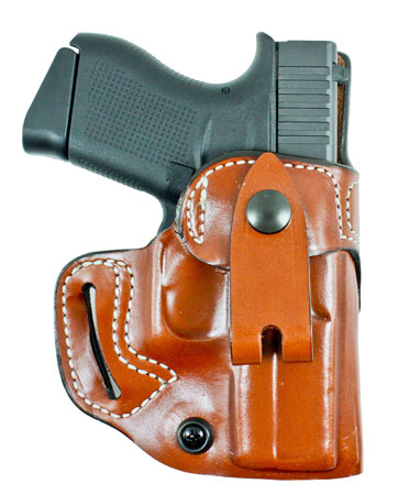 [792695360698] DeSantis Gunhide 159TA9PZ0 Osprey  IWB/OWB Tan Leather Belt Slide Fits Springfield Hellcat 3" Belt 1.50" Wide Right Hand
