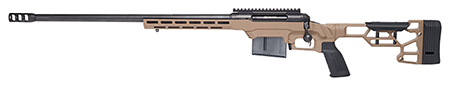 [011356576965] Savage Arms 57696 110 Precision 6.5 Creedmoor 10+1 24", Matte Black Rec/Barrel, Flat Dark Earth Cerakote MDT LSS XL Chassis, Polymer Grip, Left Hand