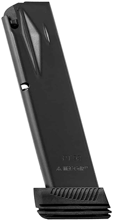 [765595516823] Mec-Gar MGPT9220DPS Standard  20rd Detachable w/Drop Protection System 9mm Luger Fits Taurus PT92/PT99 Blued w/Anti-Friction Coating Carbon Steel