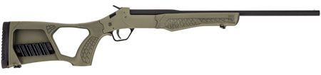 [754908232901] Rossi SSP1OD Tuffy Single Shot Youth 410 Gauge Break Open 3" 1rd 18.50" Matte Black Barrel, Matte Black Steel Receiver, OD Green Thumbhole Stock w/Shell Holder, Right Hand