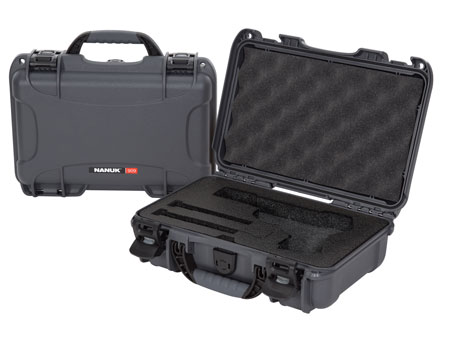 [666365020567] Nanuk 909CLASG7 909 Classic Gun Case Waterproof Graphite Resin w/ Closed-Cell Foam Padding 11.44" L x 7" W x 3.68" H Interior Dimensions