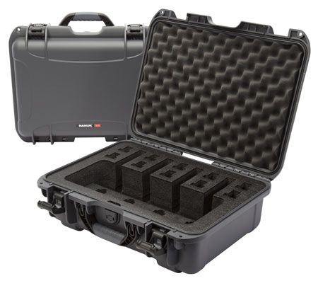 [666365018014] Nanuk 9254UP7 925 4 Up Gun Case Waterproof Graphite Resin w/ Closed-Cell Foam Padding 17" L x 11.80" W x 6.40" H Interior Dimensions