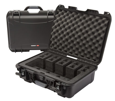 [666365017956] Nanuk 9254UP1 925 4 UP Pistol Case Waterproof Black Resin w/ Closed-Cell Foam Padding 17" L x 11.80" W x 6.40" H Interior Dimensions