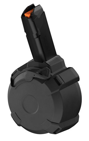 [840815128847] Magpul MAG1137-BLK PMAG D-50 GL9-PCC 50rd Drum 9mm Luger Black Polymer Glock Style Fits Post PCC (NOT B & T GHM9  &  KelTec Sub 2000)