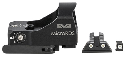 [810013520293] Meprolight USA 88070500 MicroRDS  Black 1 x 0.9" x 0.7" 3 MOA Red Dot Glock (Except Slimline)