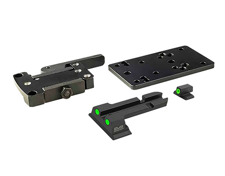 [810013520279] Meprolight USA 88071504 Micro RDS Adapter Quick Detach Black Steel S&W M & P Meprolight TruDot Mount