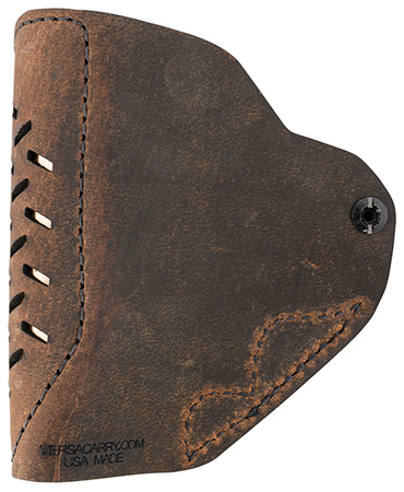 [682157989713] Versacarry REV211 Revolver  IWB Distressed Brown Leather Belt Clip Fits S&W J Frame/Ruger LCR Right Hand