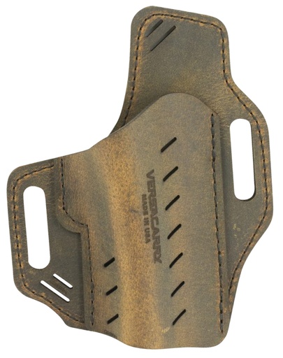 [659682003689] Versacarry G2BRN Guardian  OWB Size 2 Distressed Brown Leather Belt Slide Fits Browning 1911 Right Hand