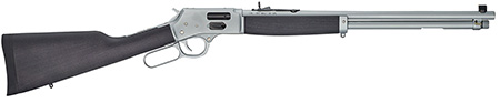 [619835200273] Henry H012GAW Big Boy All Weather Side Gate Full Size 44 Mag 10+1 20" Hard Chrome Plated Steel Barrel, Satin Hard Chrome Steel Receiver, Stained Hardwood Wood Stock Right Hand