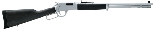 [619835200372] Henry H012GMAW Big Boy All Weather Side Gate Full Size 357 Mag 10+1 20" Hard Chrome Plated Steel Barrel, Satin Hard Chrome Steel Receiver, Stained Hardwood Wood Stock Right Hand