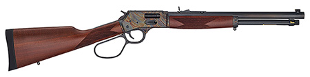 [619835200419] Henry H012GMRCC Big Boy Side Gate Full Size 38 Special/357 Mag 7+1 16.50" Blued Octagon Barrel, Color Case Hardened Steel Receiver, American Walnut Stock Right Hand