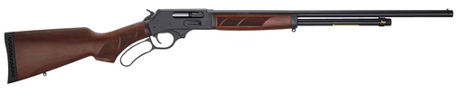 [619835500052] Henry H018G410 Side Gate  Full Size 410 Bore Lever 2.50" 6+1 24" Blued Steel Barrel, Blued Drilled  &  Tapped Steel Receiver, Fixed American Walnut Wood Stock, Right Hand