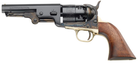 [641996720086] Pietta PF51CH44512 1851 Navy Yank Sheriff 44 Cal 6 Shot 4.88" Blued Octagonal Steel Barrel  &  Cylinder, Color Case Hardened Frame, Walnut Grip
