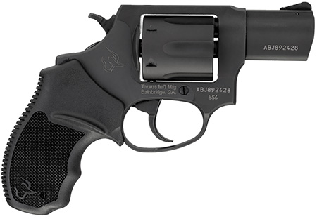 [725327620839] Taurus 2-85621 856 *CA Compliant Small 38 Special +P 6 Shot 2" Matte Black Carbon Steel Barrel, Cylinder  &  Frame, Black Finger Grooved Rubber Grip, Transfer Bar Safety, Exposed Hammer