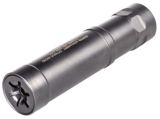 [791154083116] Griffin Armament GAOPTM Optimus Micro 22 Cal (Rimfire) 1.10" 1/2"-28 tpi, Black Nitride Stainless Steel, Direct Thread Mount Included