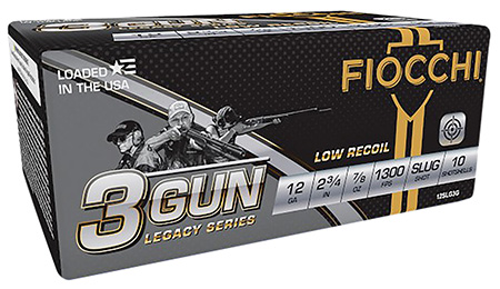 [762344711478] Fiocchi 12SLG3G 3-Gun Match Legacy Series 12Gauge 2.75" 7/8oz SlugShot 10 Per Box/25 Case