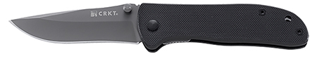 [794023645002] CRKT 6450K Drifter  2.88" Folding Plain Gray TiCN 8Cr14MoV SS Blade/Black G10 Handle Includes Pocket Clip