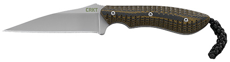 [794023238808] CRKT 2388 S.P.E.W.  3" Fixed Wharncliffe Plain Bead Blasted Black/Brown Blade/G10 Black/Brown G10 Handle Includes Sheath