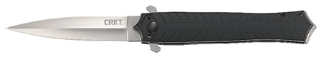 [794023226508] CRKT 2265 Xolotl  3.64" Folding Spear Point Plain Satin 4116 Stainless Steel Blade/Black G10 Handle Includes Pocket Clip
