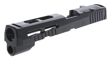 [788130031193] Rival Arms RA10P401A Optic Ready Slide A1 Sig P320 Full Size RMR Cut QPQ Black 416R Stainless Steel