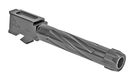 [788130029541] Rival Arms RA20G202D Precision V1 Match Grade 9mm Luger Compatible w/Glock 19 Gen3-4, 4.02" Fluted Threaded PVD Stainless Steel, Target Crown
