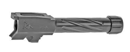 [788130030073] Rival Arms RA20G302D Precision V1 Match Grade 9mm Luger Compatible w/Glock 43 3.41" Fluted Threaded PVD Stainless Steel