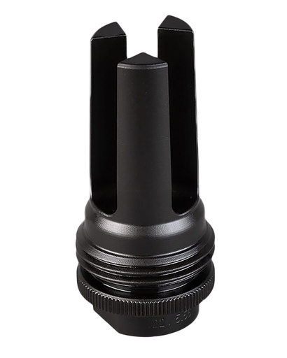 [817272011425] SilencerCo AC590 ASR Flash Hider Black Steel with 5/8"-24 tpi Threads for 30 Cal