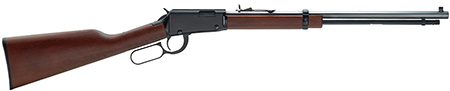 [619835010001] Henry H001TM Lever Frontier 22 WMR Caliber with 12+1 Capacity, 20" Octagon Barrel, Black Metal Finish  &  American Walnut Stock Right Hand (Full Size)