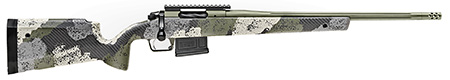 [706397939182] Springfield Armory BAW9206CMG Model 2020 WayPoint  6mm Creedmoor 5+1 Cap 20" Mil-Spec Green Cerakote Rec/Barrel Evergreen Camo Carbon Fiber Hybrid Profile with M-LOK Stock Right Hand (Full Size)