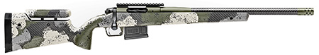 [706397939496] Springfield Armory BAW9206CMCFGA 2020 WayPoint  6mm Creedmoor 5+1 20" CF Evergreen Camo Hybrid Profile w/Adj Cheek Comb  &  M-LOK Stock Mil-Spec Green Cerakote Right Hand