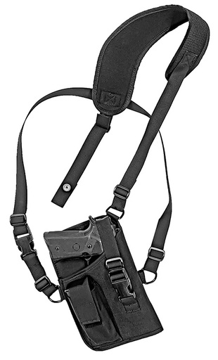 [811071013406] GrovTec US Inc GTHL15105R Trail Pack  Shoulder Black Nylon Harness Fits Large Semi-Auto Fits 4.50-5" Barrel Right Hand