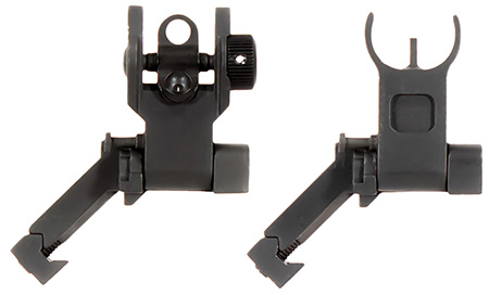 [815879018489] Aim Sports MT45FS AR Low Profile 45 Degree Flip-Up Sight Set  Black Anodized 45 Degree Low Profile for AR-15
