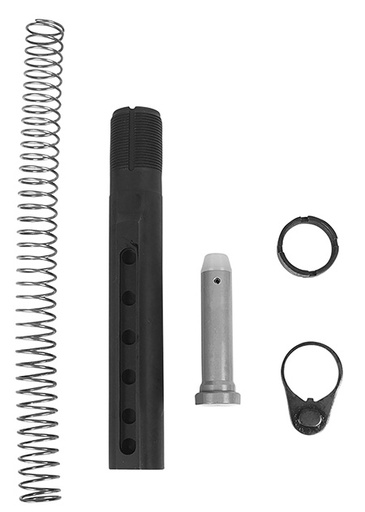 [765857617312] LBE Unlimited CBUFKIT Commercial Buffer Tube Kit  6 Position AR-15 Black