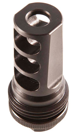 [817272011432] SilencerCo AC591 ASR Muzzle Brake Black Steel with 5/8"-24 tpi Threads for 30 Cal
