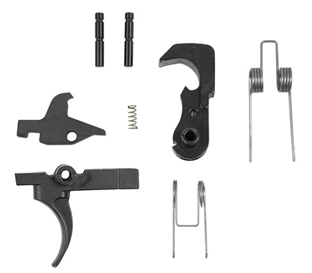 [784682014561] LBE Unlimited ARTRGRP Replacement Trigger Mil-Spec Group, Curved Trigger with Black Finish for AR-15