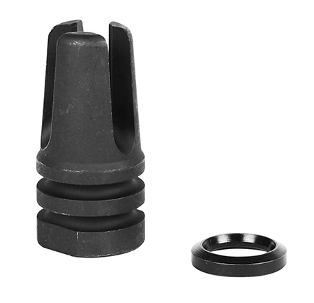 [784682014790] LBE Unlimited ARFH3PNG Three Prong Flash Hider Black 1215 Steel with 1/2"-28 tpi Threads for 5.56x45mm NATO AR-15