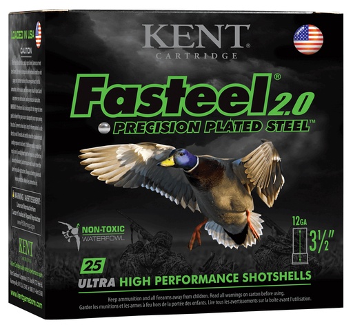 [656308111681] Kent Cartridge K1235FS403 Fasteel 2.0  12 Gauge 3.50" 1 3/8 oz 3 Shot 25 Per Box/ 10 Case