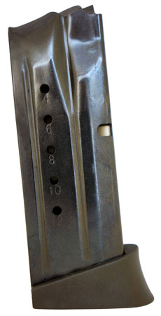 [708279012112] ProMag SMIA15 Standard  12rd 9mm Luger Fits S&W M & P Compact Blued Steel