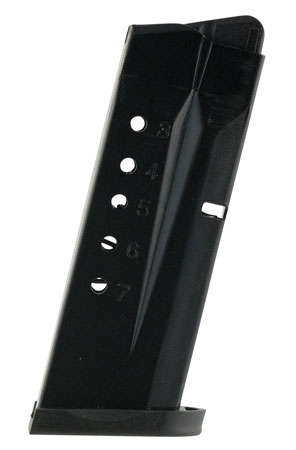 [708279012037] ProMag SMI26 Standard  7rd 9mm Luger Fits S&W M & P Shield Blued Steel