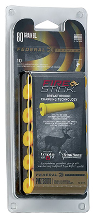 [604544661941] Federal PMZFS80T8 Premium Fire Stick Muzzleloader 50Cal 80gr 10 Per Box/10 Case *For Traditions Nitro Only