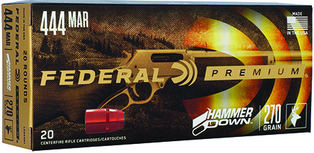 [604544673180] Federal LG444M1 Premium HammerDown 444Marlin 270gr Bonded Hollow Point 20 Per Box/10 Case