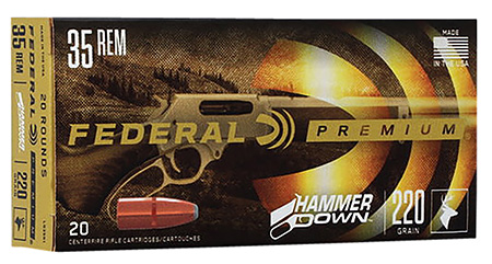 [604544658347] Federal LG35R1 Premium HammerDown 35Rem 220gr Bonded Hollow Point 20 Per Box/10 Case