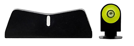 [647533011563] XS Sights GL0011P3Y DXT2 Big Dot Night Sights fits Glock  Black | Green Tritium Yellow Outline Front Sight White Stripe  Rear Sight