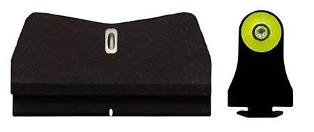 [647533004534] XS Sights GL0015P5Y DXT2 Big Dot Night Sights fits Glock  Black | Green Tritium Yellow Outline Front Sight Green Tritium White Outline Bar Rear Sight