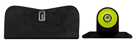 [647533000659] XS Sights SW0036P5Y DXT2 Big Dot Night Sights- Smith and Wesson  Black | Green Tritium Yellow Outline Front Sight Green Tritium White Outline Bar Rear Sight