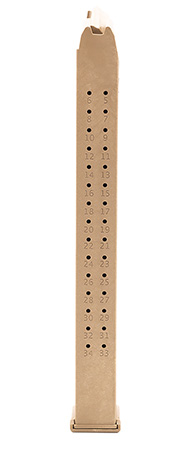 [865221000136] Toolman Tactical, Inc GL35C Glock  35rd 9mm Luger Flat Dark Earth Polymer
