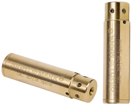 [810119011244] Sightmark SM39018 Boresight  Red Laser for 38 Special/357 Mag Brass Includes Battery Pack  &  Carrying Case